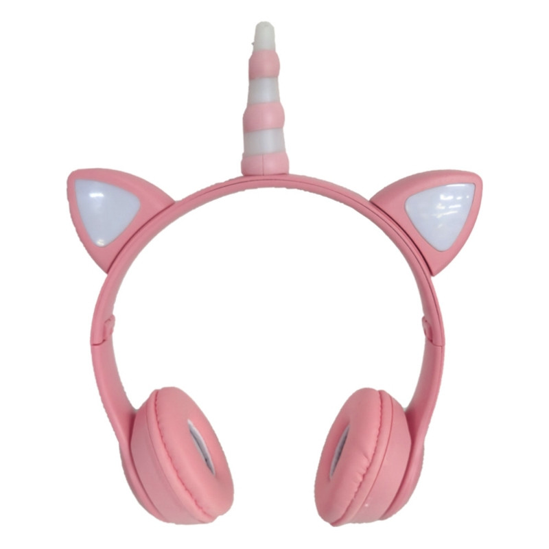 Audífonos Inalámbricos Bluetooth Unicornio Led Micrófono
